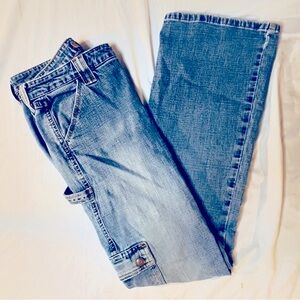 Vintage Women’s L.E.I. Painters Pants Flared-leg Jeans Size 11